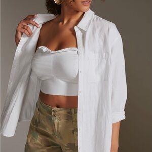 Marvel Women's Light Gray Button Down Shirt